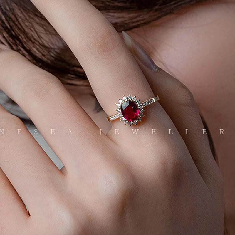 Ruby stone Gold Ring